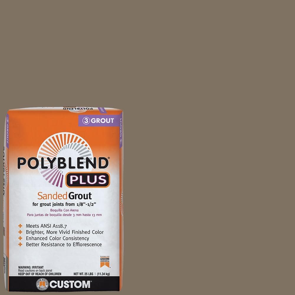 Custom Building Products Polyblend Plus #541 Walnut 25 lb. Sanded Grout