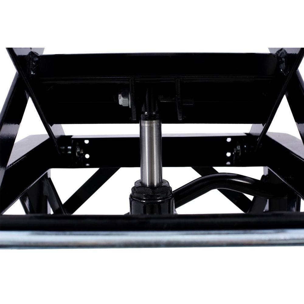 Miscool Ami 300LB Hydraulic Dirt Bike Scissor Jack Lift Foot Step Wheels Black (3)