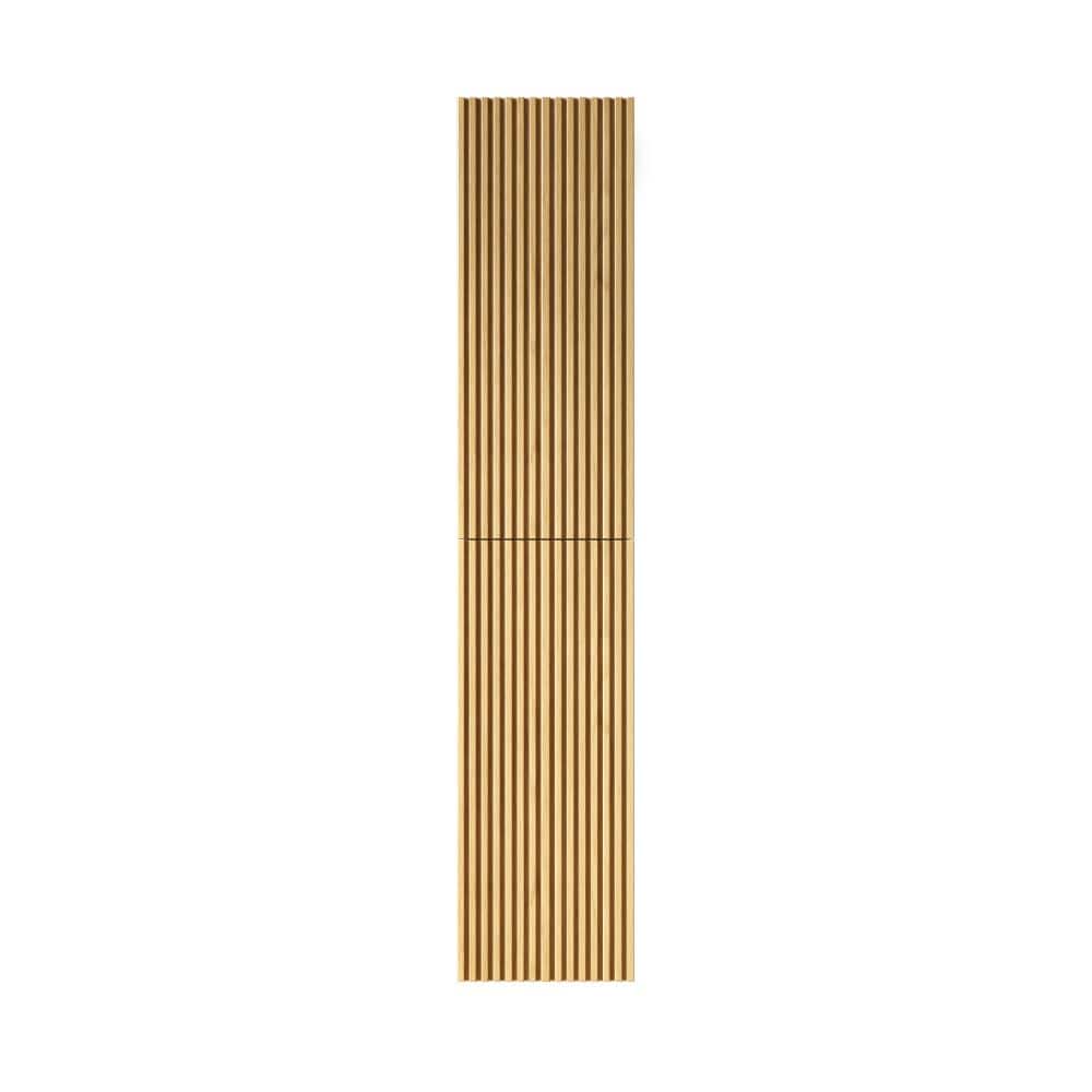 TCYO 12 in. W x 12 in. D x 59 in. H Bathroom Storage Wall Cabinet in Oak (1)