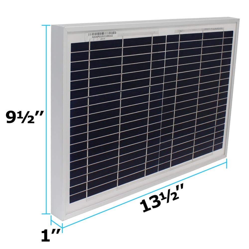 MIGHTY MAX BATTERY 10 Watt Polycrystalline Solar Panel Charger for Deep Cycle Battery (2)
