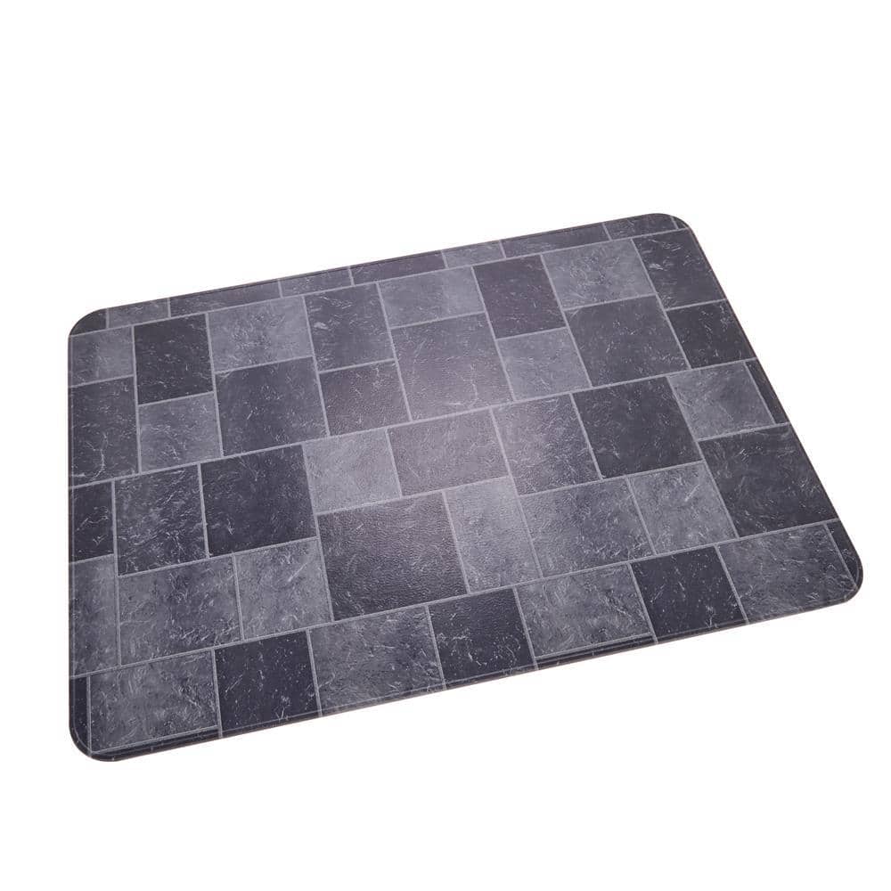 36 in. x 52 in. Shelter Type Gray Slate Tile Stove Board (2)