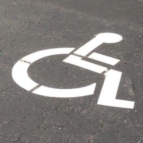 Stencil Ease 42 in. One Part Handicap Stencil (2)