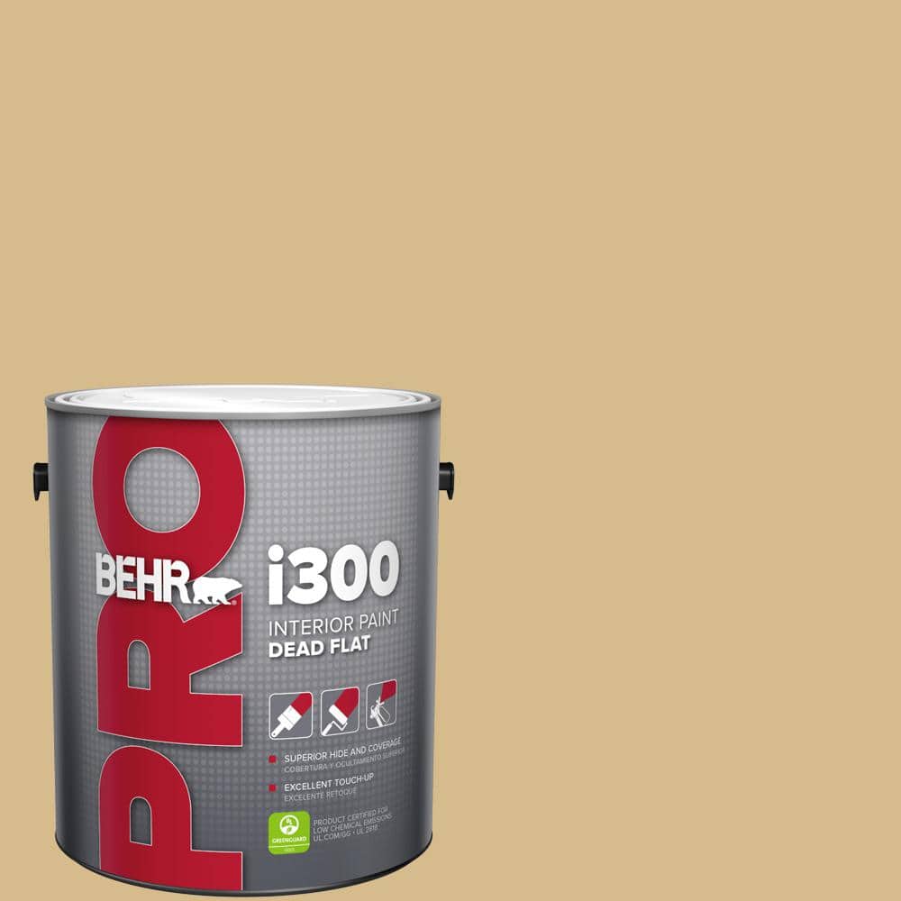 BEHR PRO 1 gal. #350F-5 Camel Dead Flat Interior Paint (1)