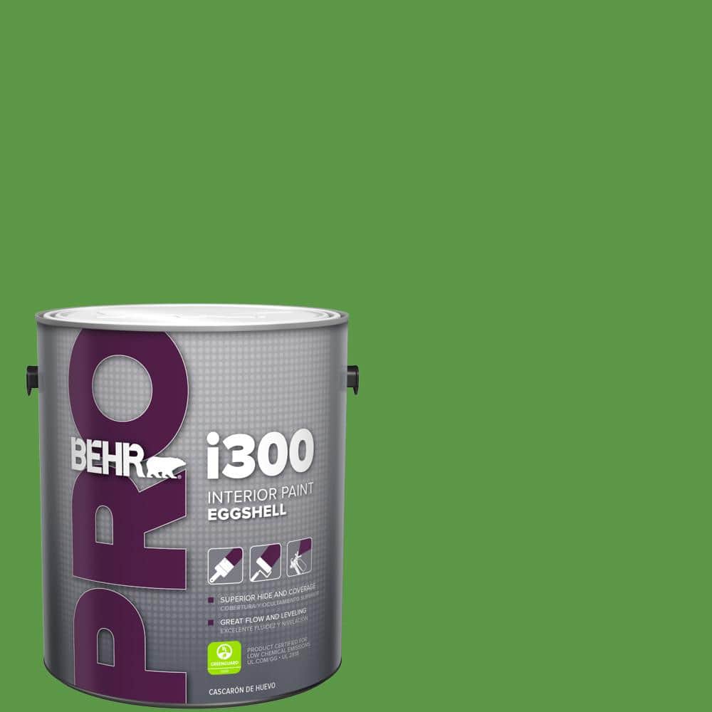 BEHR PRO 1 Gal. #430B-7 Cress Green Eggshell Interior Paint (1)