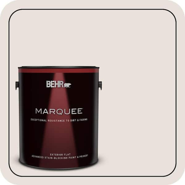 BEHR MARQUEE 1 gal. #N180-1 Barely Brown Flat Exterior Paint & Primer (2)