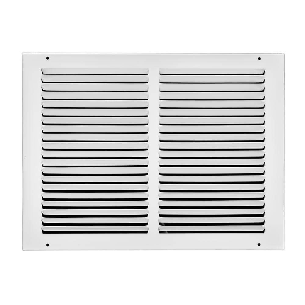 Venti Air 14 in. x 12 in. White Flat Return Air Steel Grille (1)