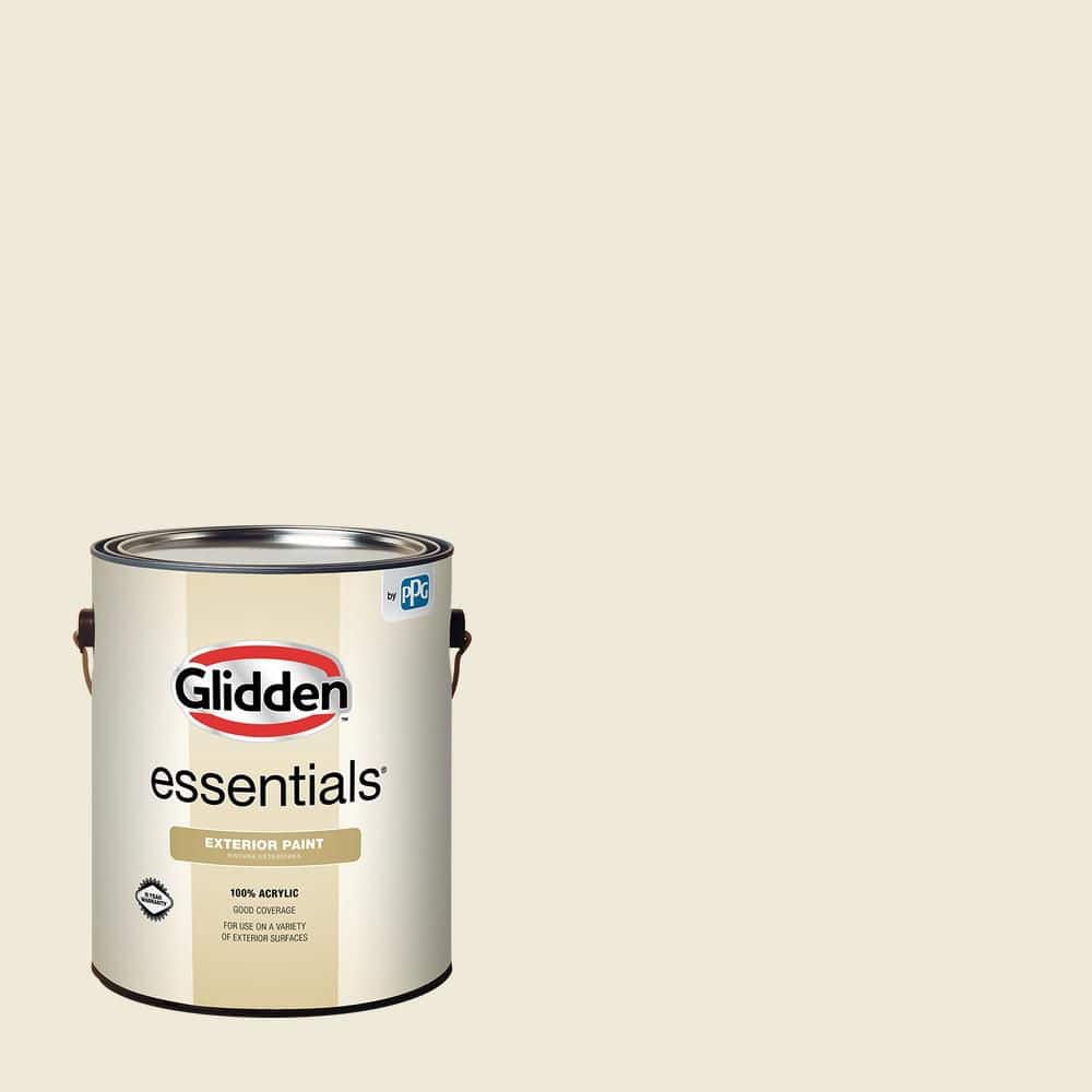 Glidden Essentials 1 gal. PPG1098-1 Milk Paint Semi-Gloss Exterior Paint