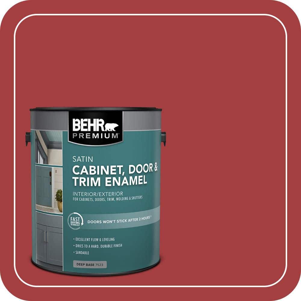 BEHR PREMIUM 1 gal. #P140-7 No More Drama Satin Enamel Interior/Exterior Cabinet, Door & Trim Paint