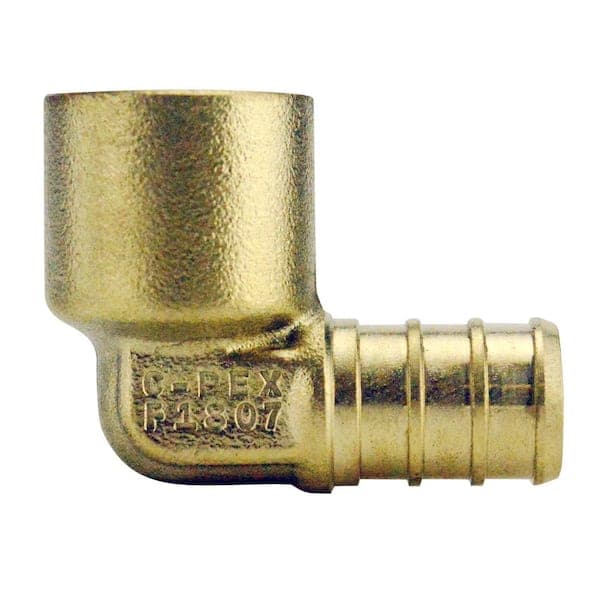 Apollo 1/2 in. Brass PEX-B x Female Solder 90-Degree Elbow (2)