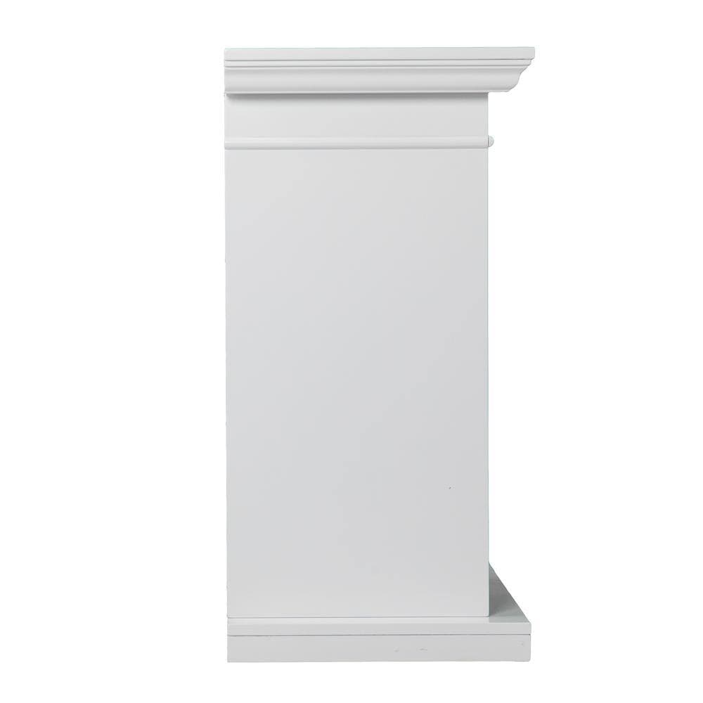 Southern Enterprises Xairea 54.75 in. Color Changing Electric Fireplace in White (3)