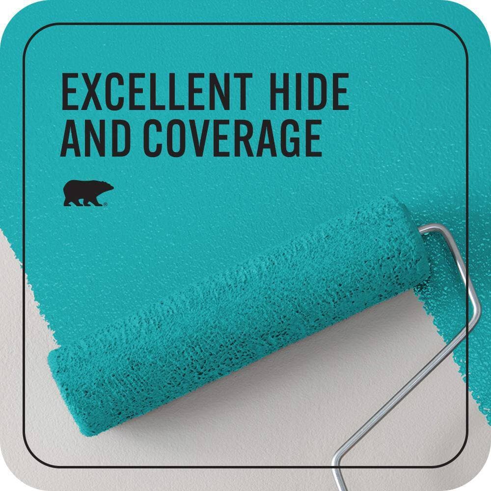 BEHR PREMIUM PLUS 1 qt. #500B-5 Mermaid Treasure Flat EcoMix Plant-Based Interior Paint & Primer (2)