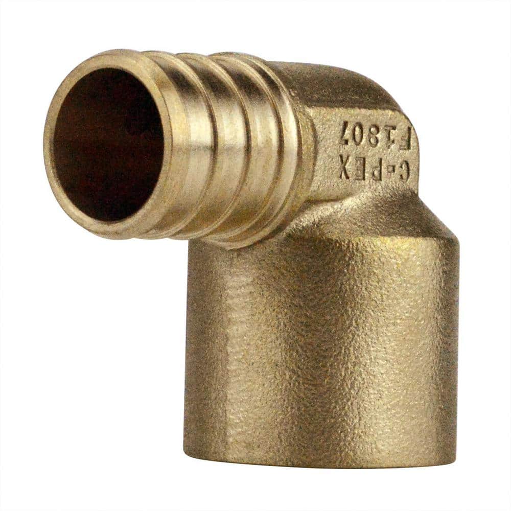 Apollo 3/4 in. Brass PEX-B x Female Solder 90-Degree Elbow (4)