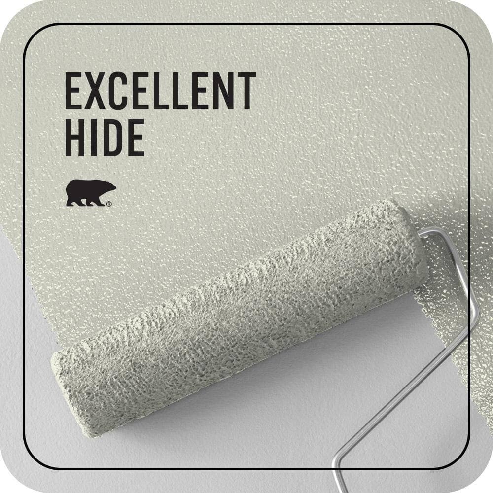 BEHR PREMIUM PLUS 5 gal. #M350-1 Grass Root Ceiling Flat Interior Paint & Primer (2)