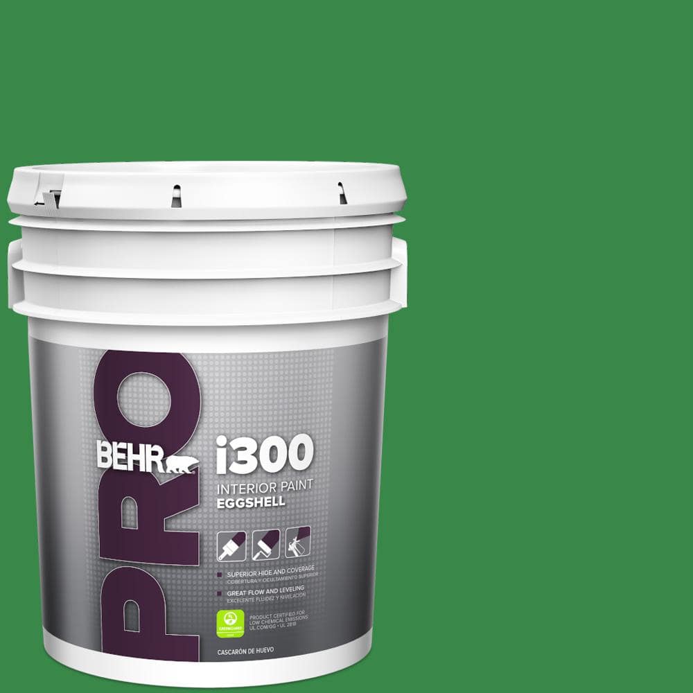 BEHR PRO 5 gal. #P400-7 Paradise of Greenery Eggshell Interior Paint
