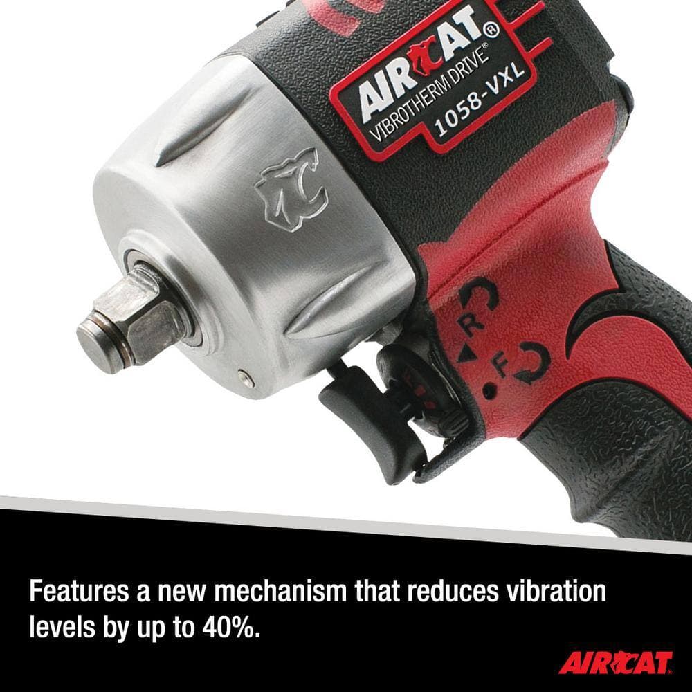 AIRCAT 3/8 in. Vibrotherm Drive Compact Impact Wrench (3)