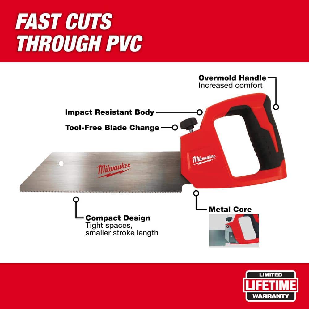 Milwaukee 12 in. PVC and ABS Pipe Saw with 1 in. Pex and Tubing Cutter (2-Piece) (2)