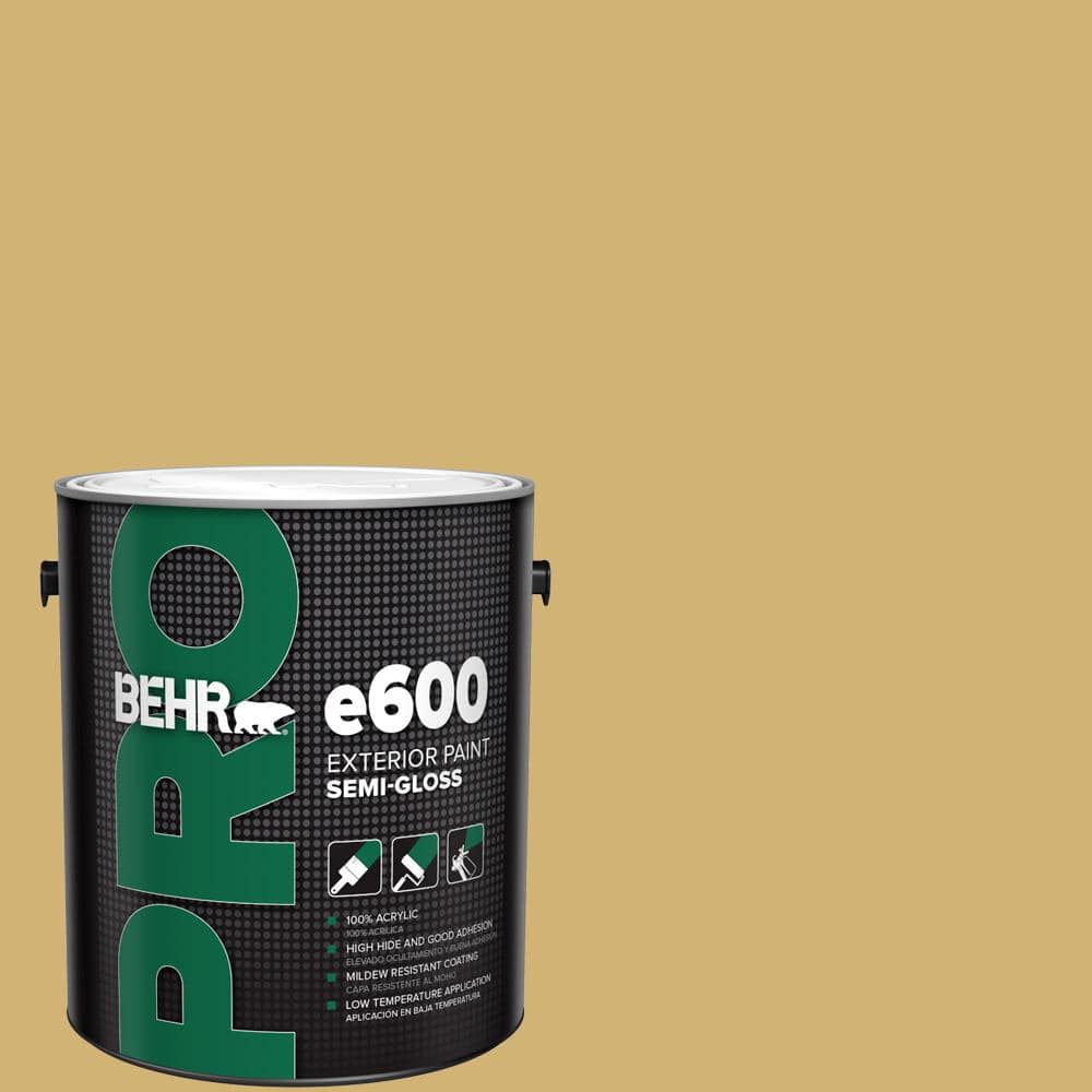 BEHR PRO 1 gal. #M320-5 Dried Chamomile Semi-Gloss Exterior Paint