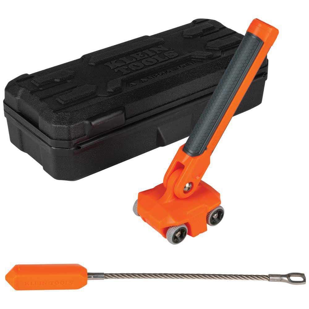 Klein Tools Magnetic Wire Puller with Stainless-Steel Leader, Hard Carrying Case