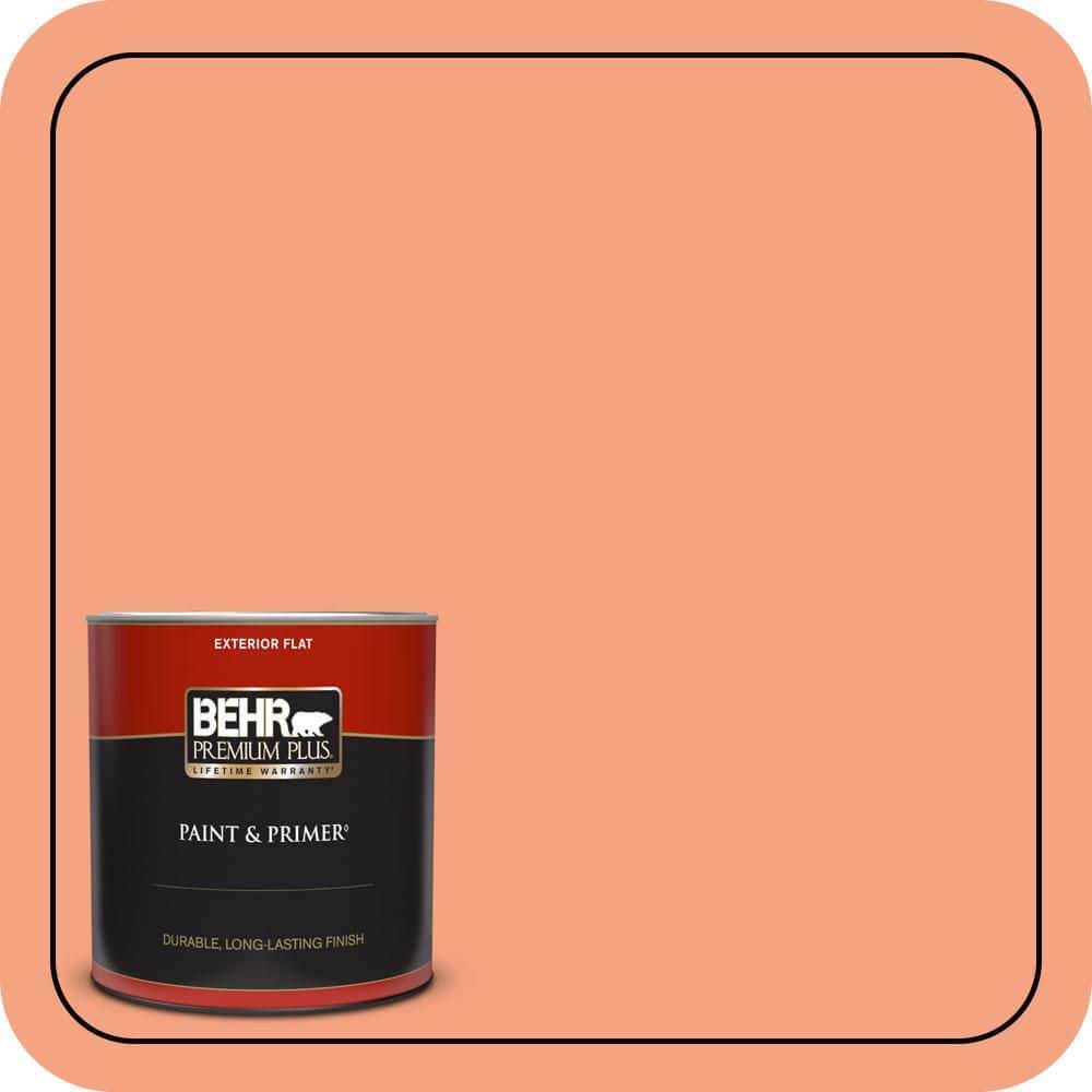 BEHR PREMIUM PLUS 1 qt. #P190-4 Siren Flat Exterior Paint & Primer