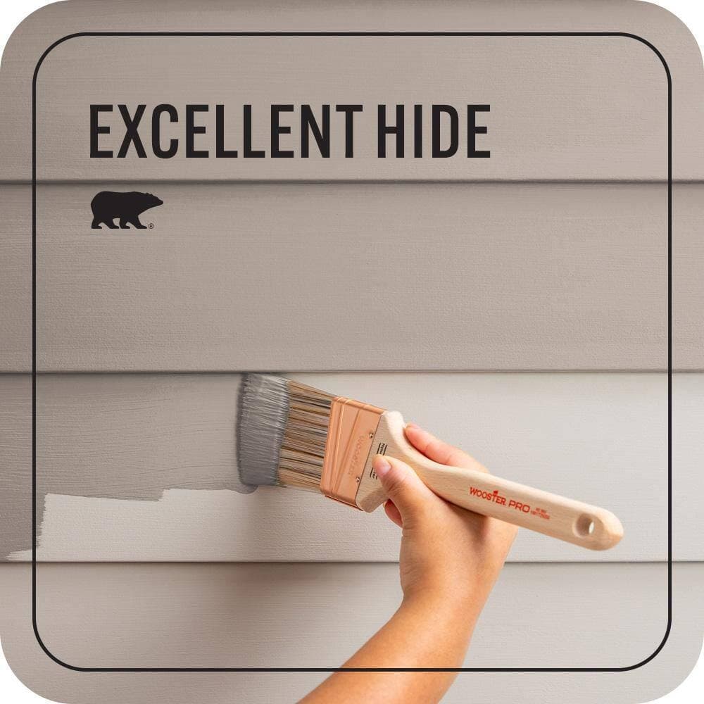 BEHR PREMIUM PLUS 1 qt. #N180-4 Moleskin Flat Exterior Paint & Primer (4)