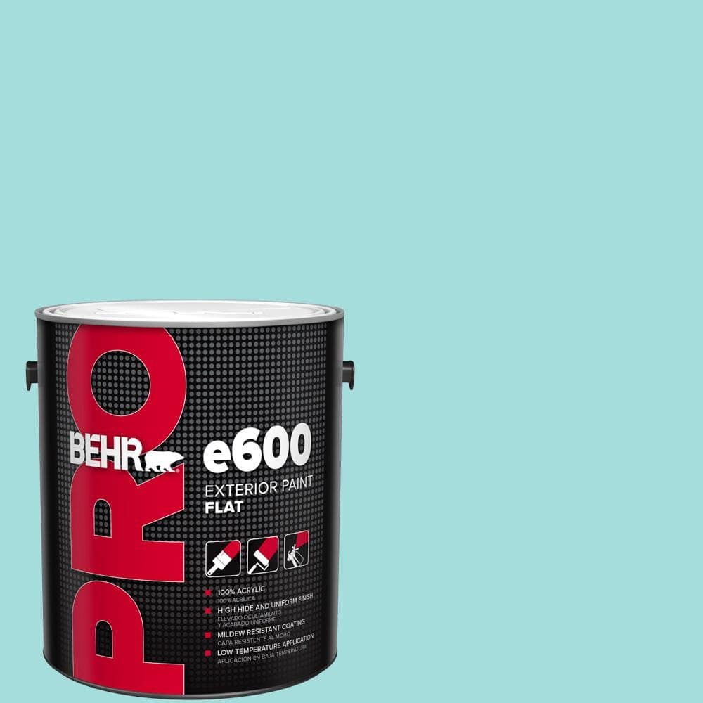 BEHR PRO 1 gal. #500A-3 Aqua Spray Flat Paint