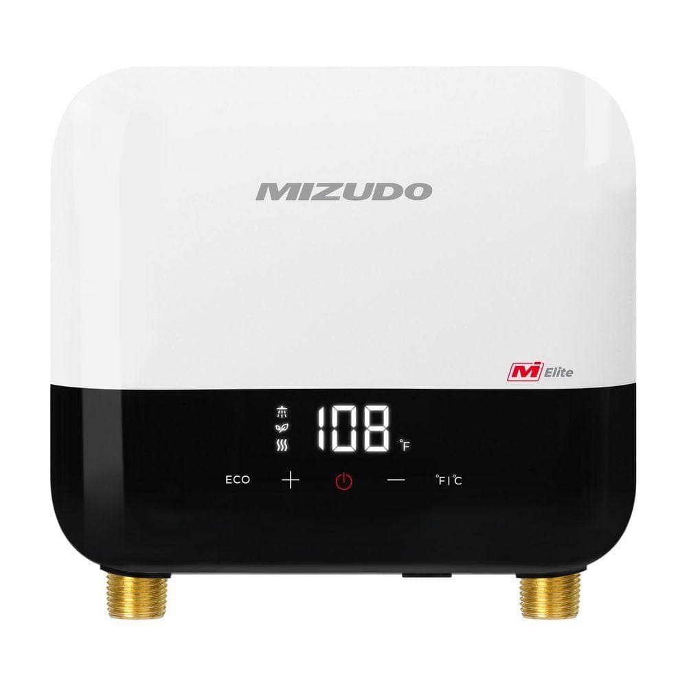 MIZUDO Elite 3.5 kW 0.68 GPM 120-Volt Point of Use Tankless Electric Instant Hot Water Heater, White