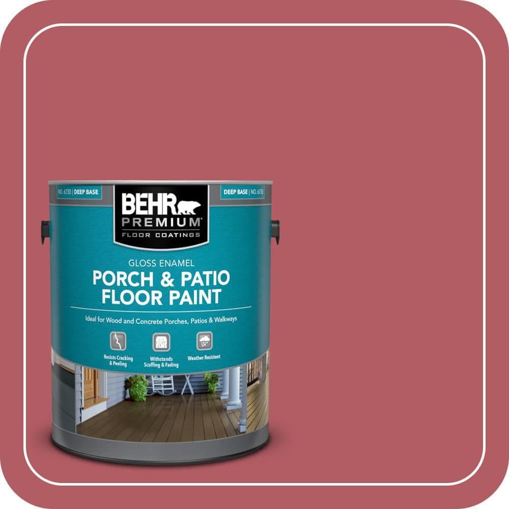 BEHR PREMIUM 1 gal. #BIC-33 Cinnamon Candle Gloss Enamel Interior/Exterior Porch and Patio Floor Paint