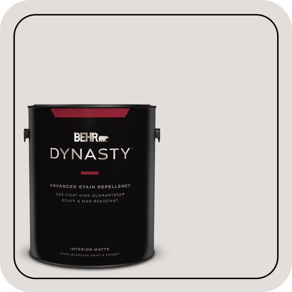 BEHR DYNASTY 1 gal. #PWN-63 Abalone Shell Matte Interior Stain-Blocking Paint & Primer