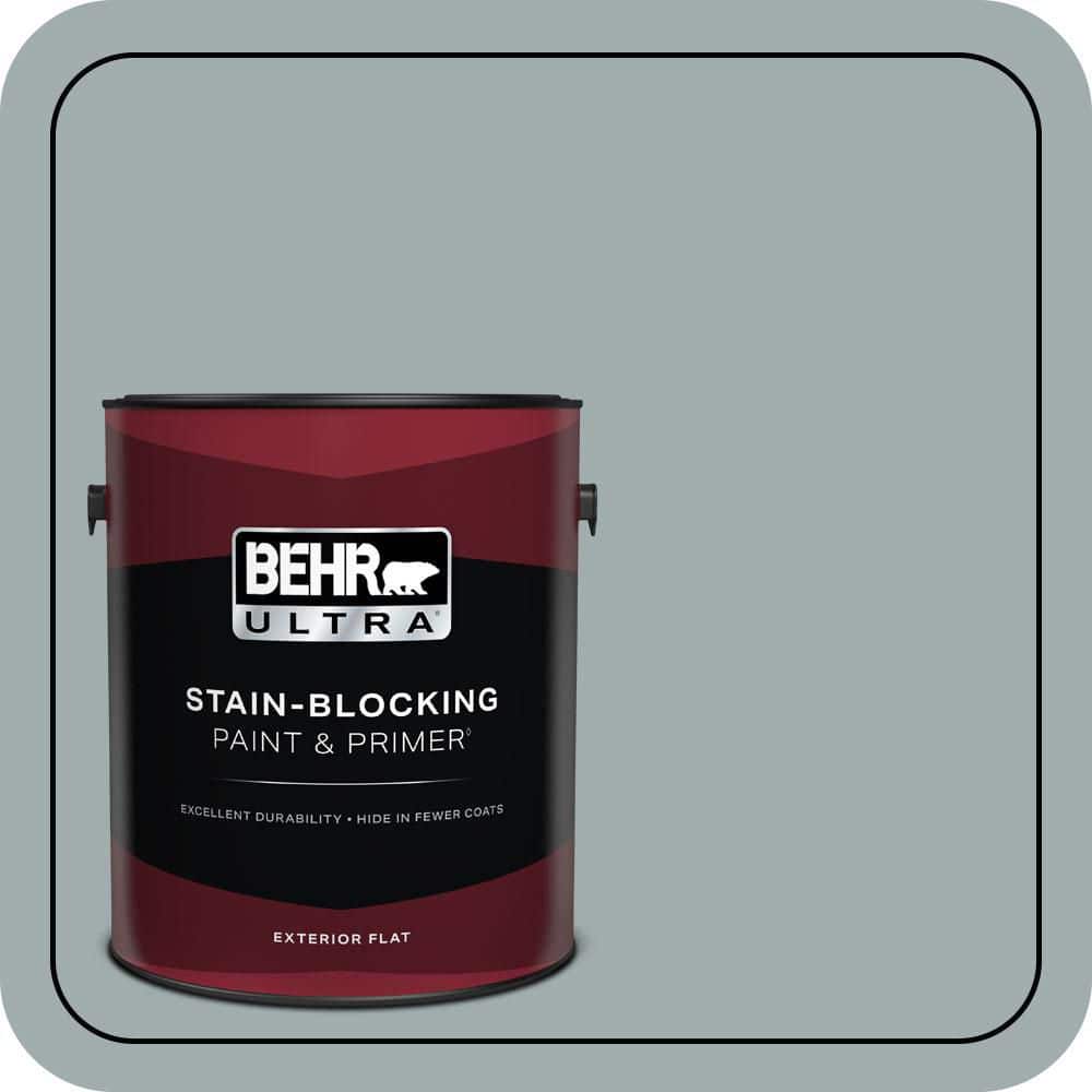 BEHR ULTRA 1 gal. #QE-52 Portsmouth Bay Flat Exterior Paint & Primer