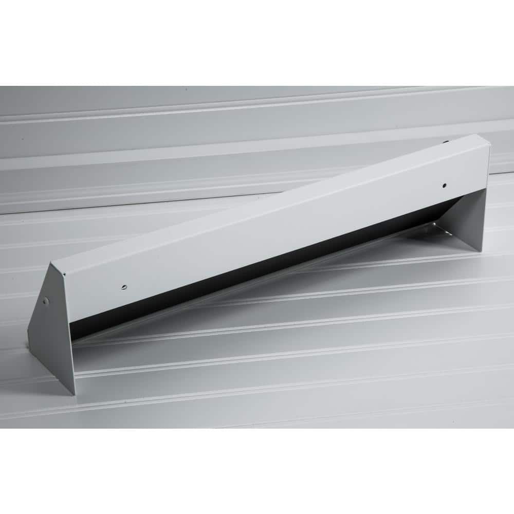 SteelCrest Tuscan, 18 in., White/Powder Coat, Steel Baseboard Vent with Damper (2)