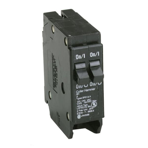 Eaton BR 2-20 Amp Single Pole Tandem Non-CTL Circuit Breaker (2)
