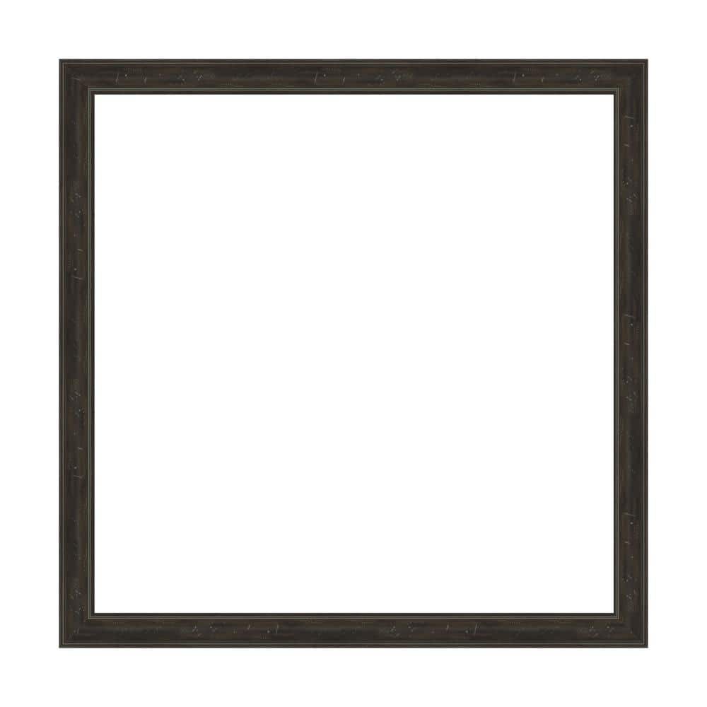 Amanti Art Mirror Makeover Shipwreck Greywash Narrow 37.25 in. W x 37.25 in. H Bathroom Mirror Frame Border Kit-Fits a 36x36 mirror (1)