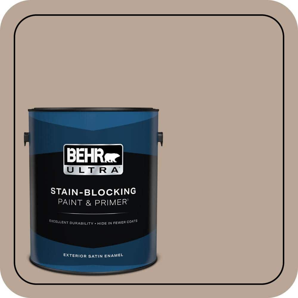 BEHR ULTRA 1 gal. #MQ2-37 Eiffel For You Satin Enamel Exterior Paint & Primer