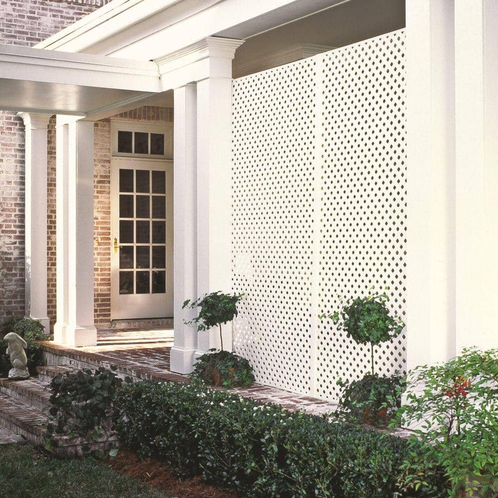 Barrette Outdoor Living 4 ft. White Vinyl Lattice Divider (2-Pack) (2)
