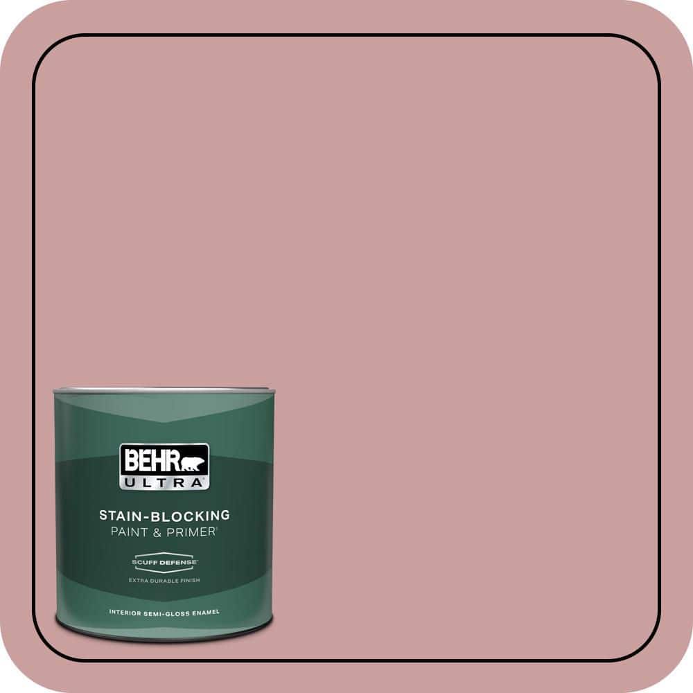 BEHR ULTRA 1 qt. #MQ1-13 Lady Guinevere Extra Durable Semi-Gloss Enamel Interior Paint & Primer