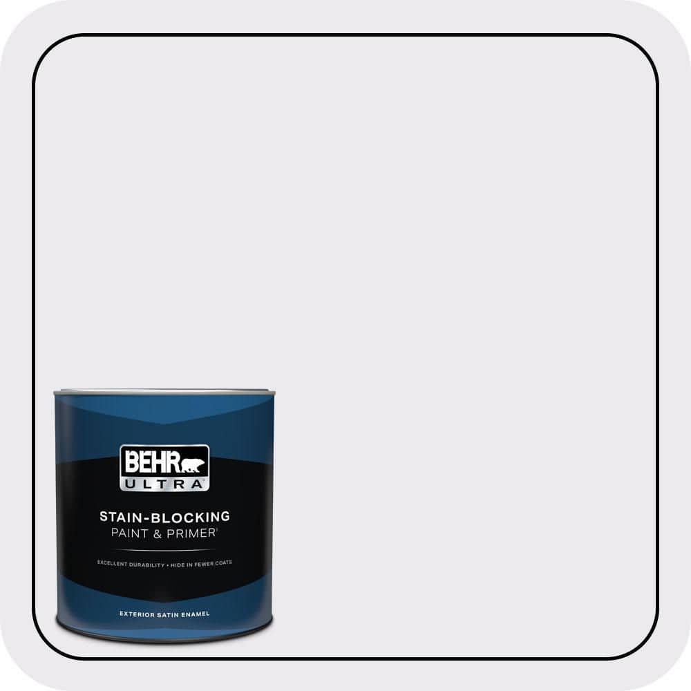 BEHR ULTRA 1 qt. #630A-1 Amethyst Cream Satin Enamel Exterior Paint & Primer (1)