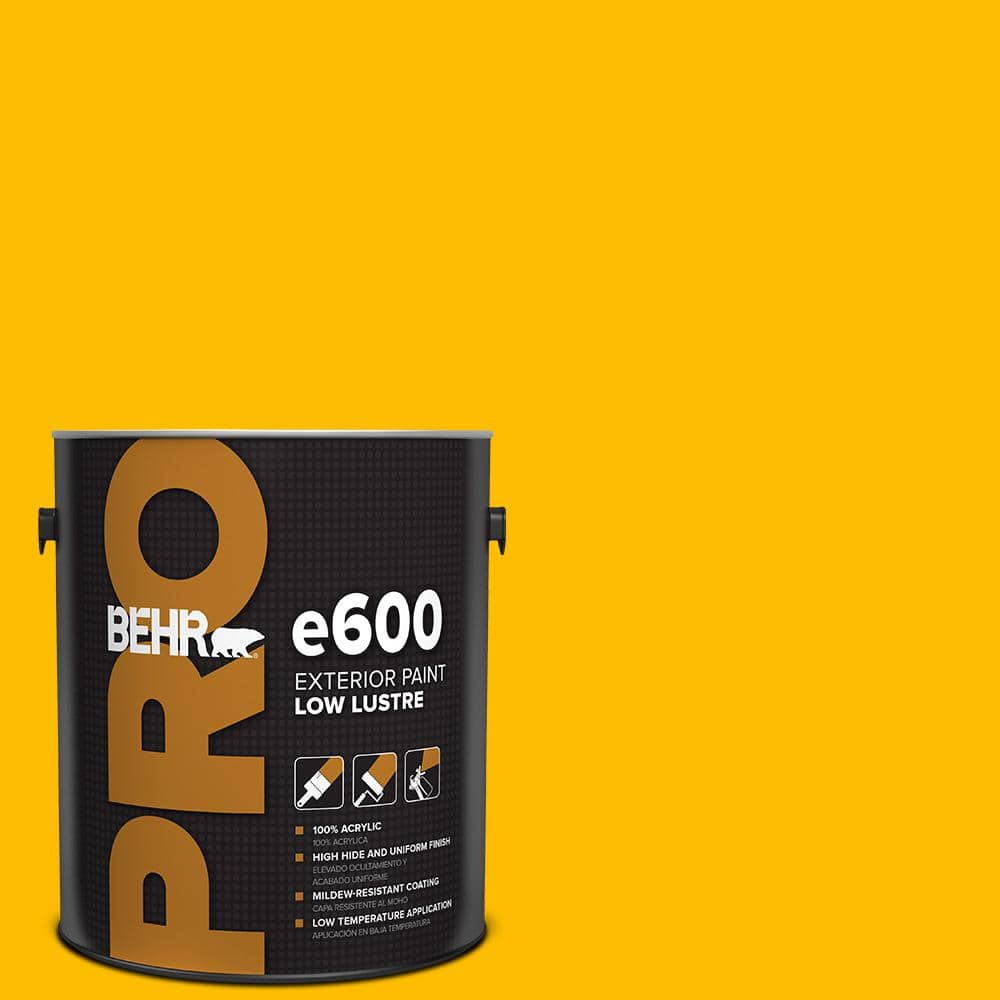 BEHR PRO 1 gal. #340B-7 Empire Yellow Low Luster Exterior Paint