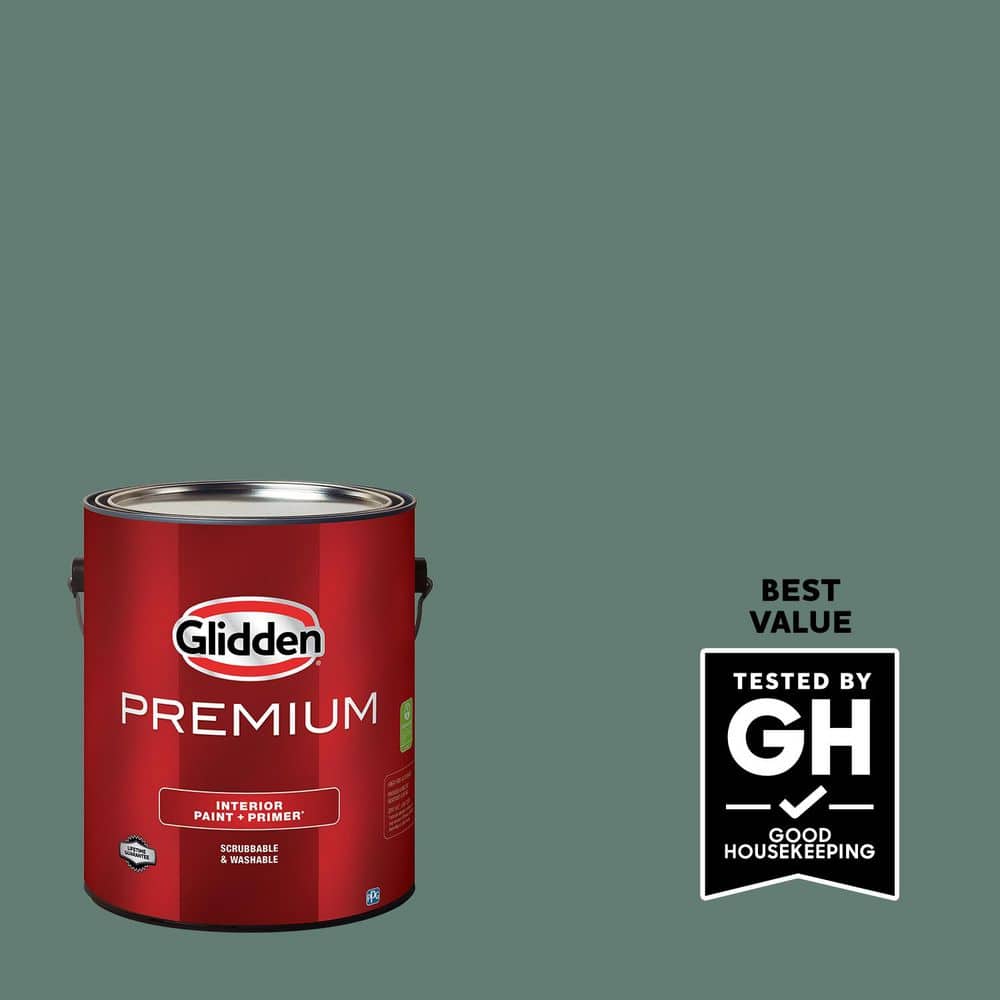 Glidden Premium 1 gal. PPG1137-6 Salal Leaves Eggshell Interior Paint