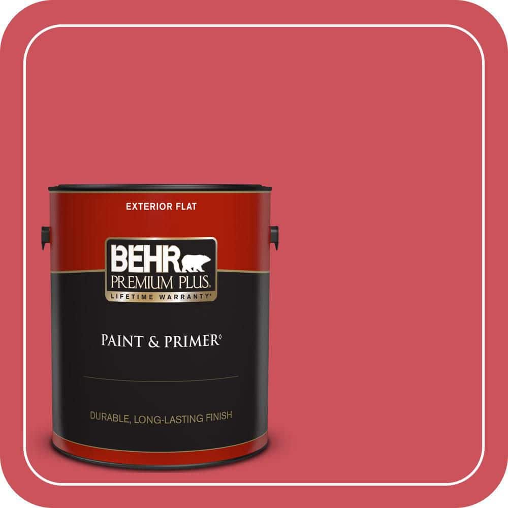 BEHR PREMIUM PLUS 1 gal. #T15-14 Super Hero Flat Exterior Paint & Primer