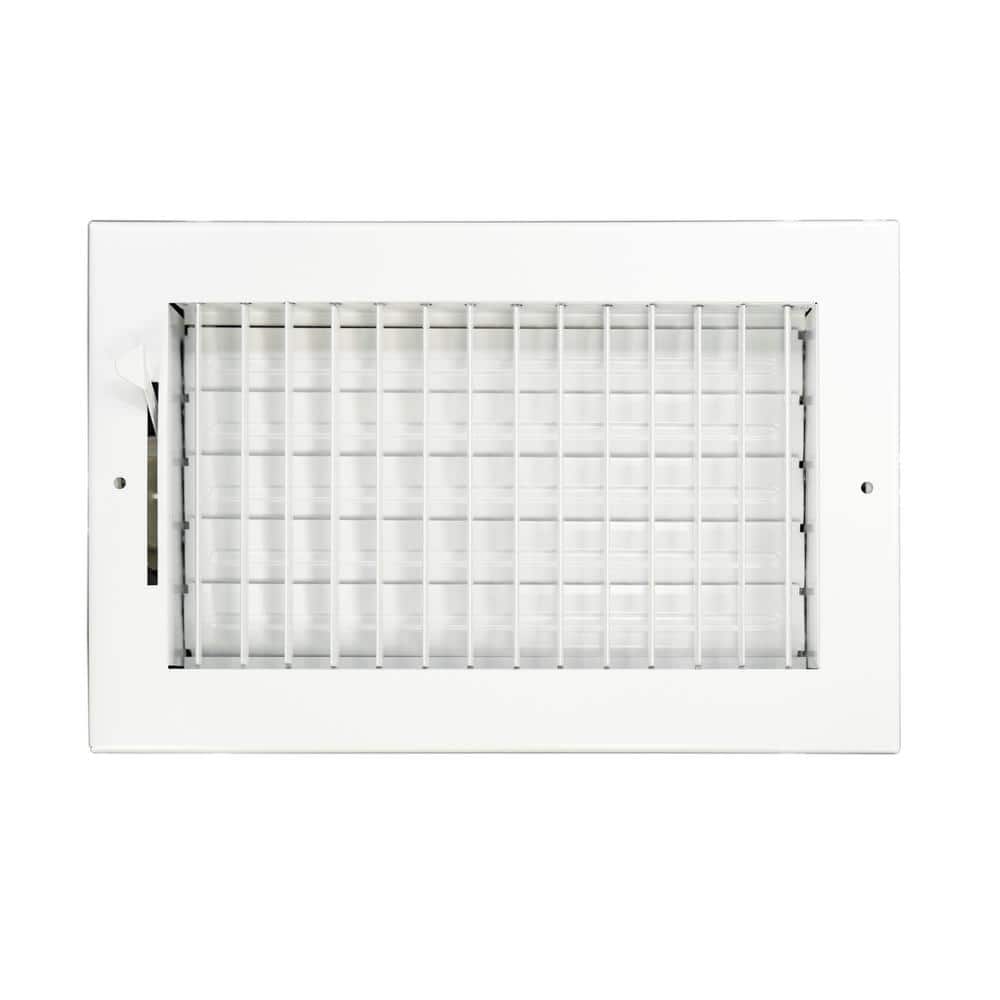 Venti Air 10 in x 8 in Adjustable, Single Deflection, 1 Way Supply Register for Duct Opening 10 in W x 8 in H (1)