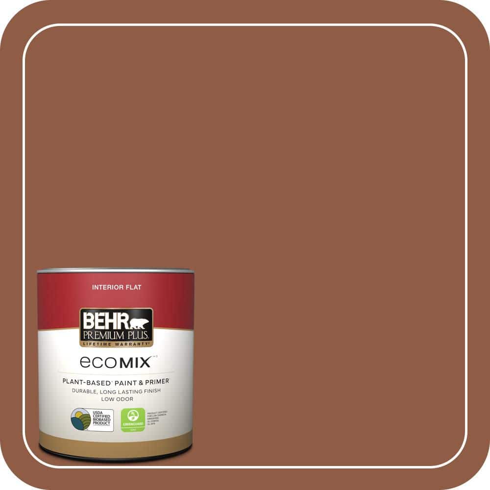 BEHR PREMIUM PLUS 1 qt. #PPU3-18 Artisan Flat EcoMix Plant-Based Interior Paint & Primer