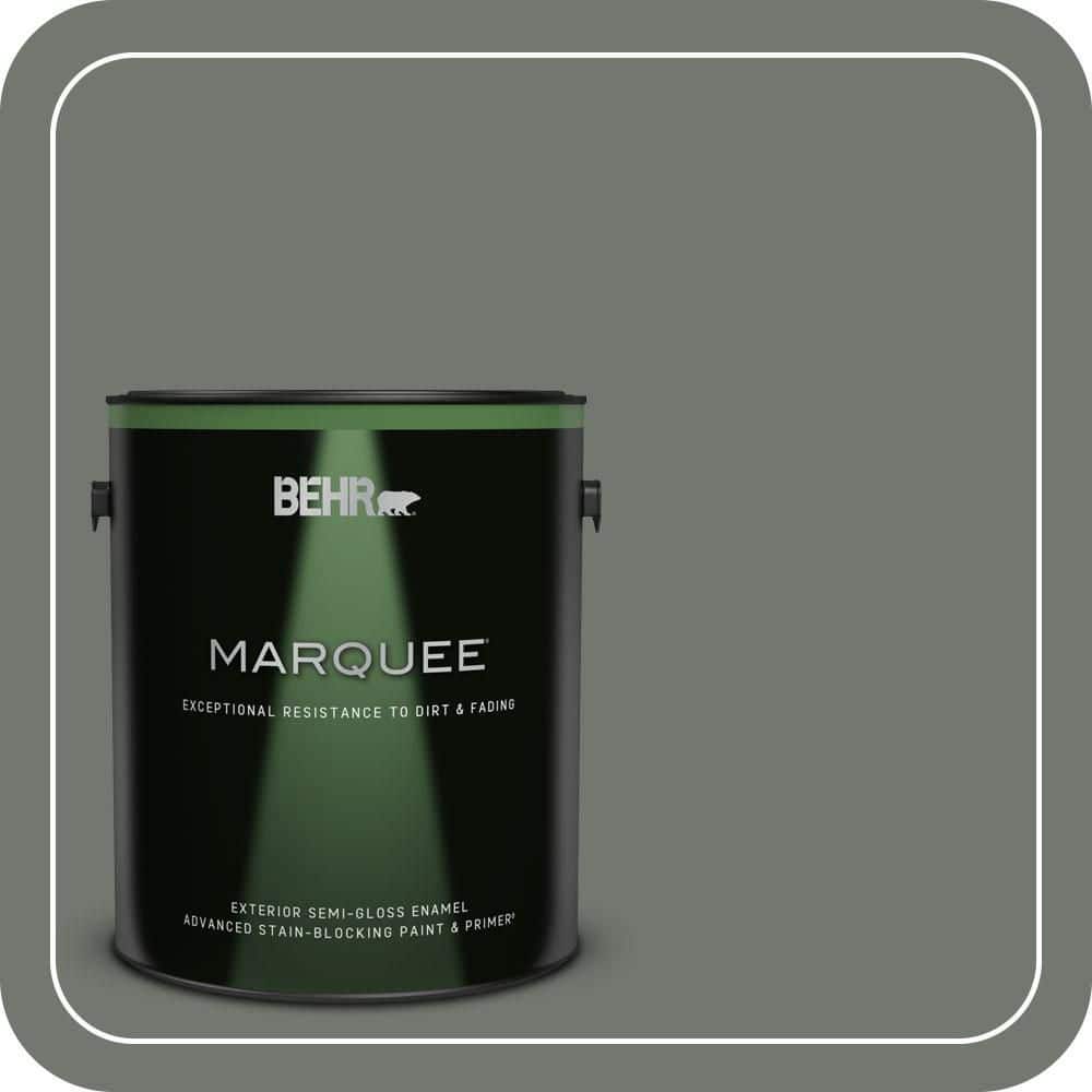 BEHR MARQUEE 1 gal. #T17-13 In the Woods Semi-Gloss Enamel Exterior Paint & Primer