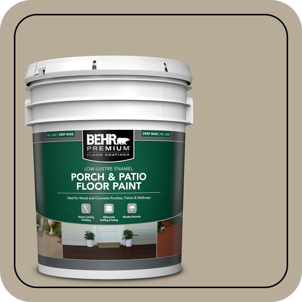 BEHR PREMIUM #N310-4 Textured Low-Lustre Enamel Interior/Exterior Porch and Patio Anti-Slip Floor Paint (1)