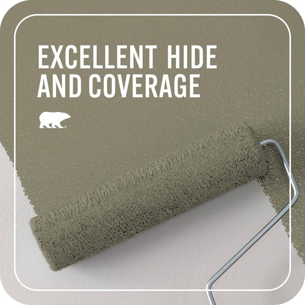 BEHR PREMIUM PLUS #PPU8-21 Mossy Bank Enamel Interior/Exterior Paint & Primer Color Sample (4)