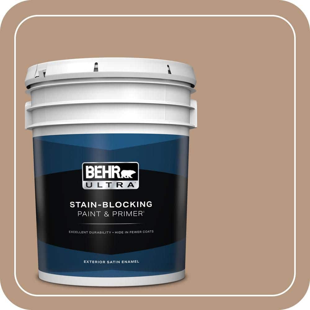 BEHR ULTRA 5 gal. #MQ2-41 Cavern Clay Satin Enamel Exterior Paint & Primer