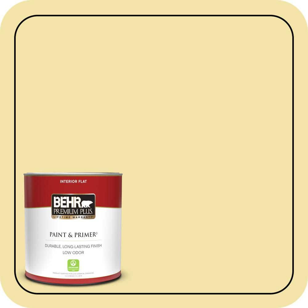 BEHR PREMIUM PLUS #P320-3 Lily Bulb Enamel Interior/Exterior Paint & Primer Color Sample