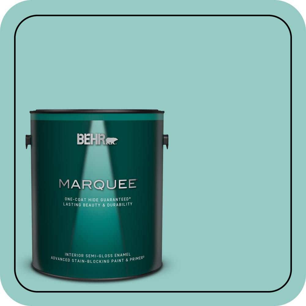 BEHR MARQUEE 1 gal. #500D-4 Jamaica Bay Semi-Gloss Enamel Interior Paint & Primer