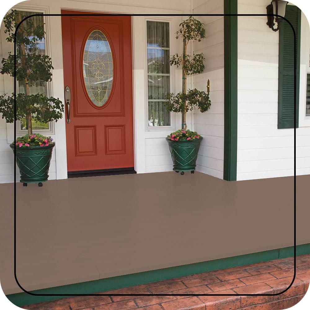 BEHR PREMIUM #N190-5 Low-Lustre Enamel Interior/Exterior Porch and Patio Floor Paint (2)
