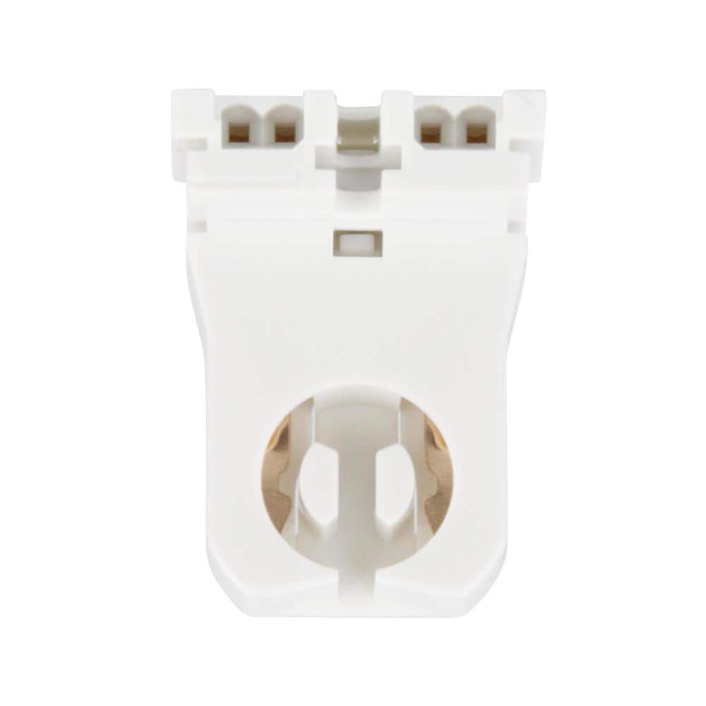 Philips Low Profile 6.5 In. 600V White Lamp Socket for Bi-Pin Fluorescent Lamp Holder (2-Pack) (2)