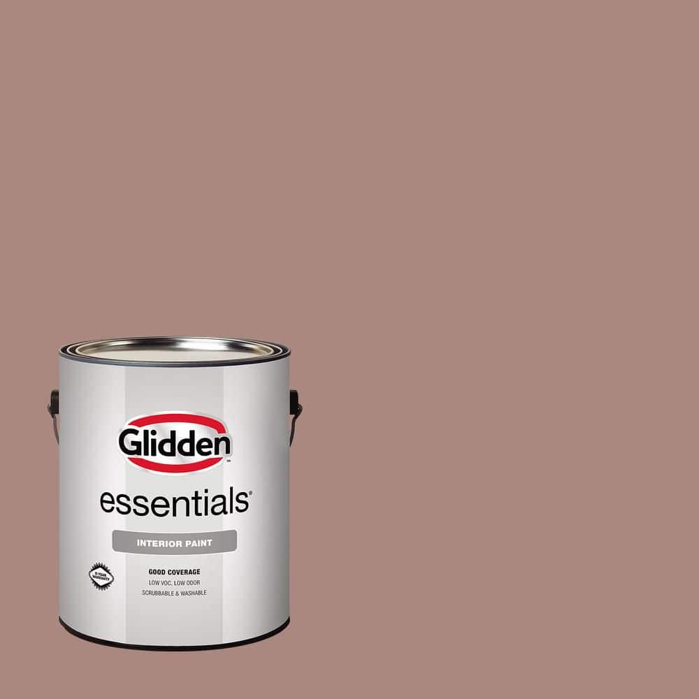 Glidden Essentials 1 gal. PPG1060-5 Bedford Brown Flat Interior Paint